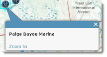 Pop-up with no attribute information Pop-up with no attribute information